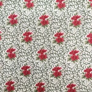 1-1/8yd Moda Fabrics Poinsettia Plaza 3 Sisters Red Floral Cotton Fabric #44295